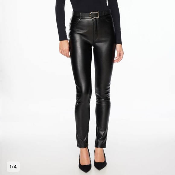 Kate Faux Leather Skinny Pants - Picture 2 of 4